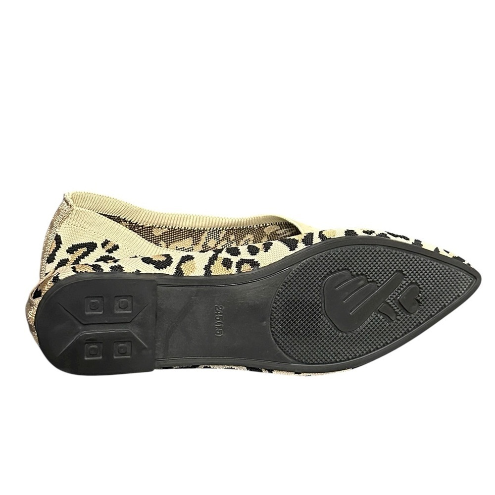 Leopard Print Pointed Toe Flats 7.5 - Picture 6 of 11